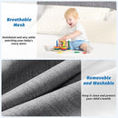 3-Piece California King Size Bed Rails for Toddlers, with Headboard Rod -Height Adjustable Baby' Safety Bed Rails Guard for California King Size Bed(3Pack 82.7"x82.7"x70.8"-Gray) by TinyTreasures Baby Boutique