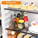 9.5" W Acrylic Clear Lazy Susan Turntable for Cabinet,Kitchen Countertop,Refrigerator and Pantry Organization Storage,1 Tier Small Spinning Organizer for Vitamin,Medicine,Spice Rack & Organization by CozyNest Decor