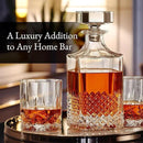 Luxury Gift For Men – Whiskey Decanter Set For Beloved Husband Or Dad Birthday Gift – 2 Whiskey Glasses And Decanter Set Is a Great Gift Idea for Whisky, Bourbon, Scotch lovers… by CozyNest Decor