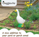 Fox Valley Traders Gaggleville Porch Goose Baby Statue – Charming 17" Outdoor Decorative Figurine for Garden, Patio, or Entryway Accent by CozyNest Decor
