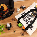 TYL&TYS Halloween Treat Bags, 3Pcs Trick or Treating Bags, Halloween Candy Canvas Tote Gift Bags (Trick or Treat, Cat, Pumpkin), Reusable Grocery Boo Basket Bag for Kids by TinyTreasures Baby Boutique