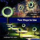 Hogni 6PK Solar Garden Lights, Ground Stake/Hang 2 in 1 Solar Sunflowers Outdoor Waterproof IP67, Outdoor Decor for Pathway Walkway Landscape Backyard Fence Decoration by GreenHaven Gardens
