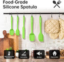 Barsone 5-Piece Silicone Spatula Set（ Heat Resistant 446°F Food Grade BPA Free, Nonstick Cookware Safe Dishwasher Safe Kitchen Tools for Baking, Cooking, Stirring, Green） by CozyNest Decor