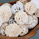 ANDALUCA Decorative Balls Bag Bowl Filler Home Decor (White) by CozyNest Decor