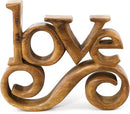 Decozen Gifts for Mom - Wooden Love Letters Sculpture - Mother's Day Birthday Gifts, Home, Office, Living Room, Shelf, Fireplace, Farmhouse, Tabletop, Boho and Mantle Decor - Mothers Day Decorations by CozyNest Decor