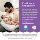 Boppy Nursing Pillow - Ergonomic Bottle & Breastfeeding Pillow with High, Firm, Large Area, Water-Repellent Cushion with Washable Cover; Baby Safety Alliance Verified - Cream Retro Squiggles by TinyTreasures Baby Boutique