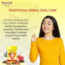 Vicco Vajradanti Herbal Tooth Powder, Classic Ayurvedic Blend with 18 Herbs & Barks, 3.53 oz (Pack of 3) by CozyNest Decor