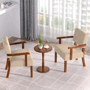 Accent Chair Set of 2 with Table, Living Room Chairs with Soft Seat and Armrests for Living Room Bedroom Reading Room Waiting Room (Beige) (AC01) by CozyNest Decor
