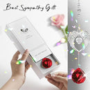 Sympathy Gift Modern Grief Gift for Lose of Loved Ones, Memorial Suncatcher with 40mm Crystal Ball, Sorry for Your Lose Rainbow Maker, Bereavement Gift Idea Angel Wings Design, Red by GreenHaven Gardens