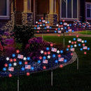 HUGSVIK 4 Packs 80LED 4th of July Decorations Outdoor, Upgraded Red White and Blue Solar Lights with Stars & American Flags, Outdoor Memorial Day Decorations Patriotic Lights for Yard Pathway Garden by GreenHaven Gardens