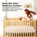 Waterproof Crib Mattress Protector Cover Fitted - 2-Pack Quiet Baby Crib Mattress Pad Sheets, 52" x 28" Soft Quilted Cotton Baby Sheet, Machine Washable, Easy Fit, Durable (Lilac/Quin) by TinyTreasures Baby Boutique
