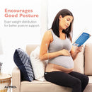 AZMED Maternity Belt Back Support - Adjustable Abdominal Binder for Pregnancy - Belly Band for Pelvic, Waist & Lower Back Comfort - Fits Up to 46 Inches - Beige by TinyTreasures Baby Boutique