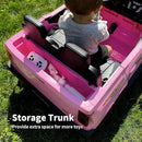 24V 10Ah Ride on Toy for Big Kids, 4WD 2 Seater Electric SUV Kids Car to Drive w/Remote Control, 4x200W Motors - Pink by TinyTreasures Baby Boutique