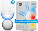 MOON LED Teeth Whitening Kit - Platinum Teeth Whitener Device + 28 Dissolving White Strips - Yellow, Blue, + Red Light Therapy Whitening Tray for Gum Health and Fresh Breath (4 Piece Kit) by CozyNest Decor