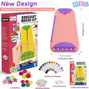 Arts and Crafts for Kids Ages 8-12,Friendship Bracelet Making Kit for Girl,Kids Jewelry Making Kit with 28 Pre-Cut Threads,Christmas Birthday Gifts for Ages 6 7 8 9 10 11 12 Year Old Pink/Purple by TinyTreasures Baby Boutique