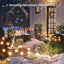 8 Pack Solar Garden Lights, KELME 64 LED Upgraded Firefly Garden Lights Solar Outdoor, Bright High Flexible Swaying Outdoor Solar Lights for Outside Yard Garden Christmas Decorations Gifts, Warm White by GreenHaven Gardens
