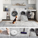 jinchan Hallway Runner Rug 2x10 Machine Washable Runner Rug Grey Vintage Floral Design Non-Slip Ultra-Thin for Kitchen Laundry Room Bedroom Farmhouse (2‘x10',Grey) by TinyTreasures Baby Boutique