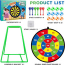 Large Dart Board for Kids, Kids Double-Sided Dart Board with Sticky Balls and Darts, Indoor/Outdoor Sport Fun Party Play Game Toys, Gifts for 3 4 5 6 7 8 9 10 11 12 Year Old Boys Girls by TinyTreasures Baby Boutique