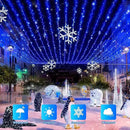 JMEXSUSS 2 Pack Blue Solar Christmas Lights: 100 LED 33ft Blue Solar Lights Outdoor, 8 Modes Solar String Lights for Outside Christmas Tree Gardens Party by GreenHaven Gardens