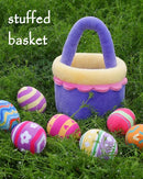 8 Piece Plush Stuffed Playset Toys with 7 Eggs, 1 Furry Bag, Soft Basket Set Sensory Toys for Girls Kids Ages 3+, Birthday Christmas Valentines Easter Party Favors Gifts by TinyTreasures Baby Boutique