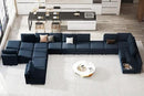 Belffin Modular Sectional Sofa with Storage Seats Velvet L Shaped Corner Couch Convertible Sectional Sofa with Chaise (Blue, L Shape-1)… by CozyNest Decor