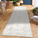 COZYLOOM Runner Rug 2x8 Living Room Washable Rugs Stain Resistant for Bedroom Soft Floor Carpet Non Slip Distressed Geometric Carpet for Dining Room Laundry Room Office, Ivory by TinyTreasures Baby Boutique