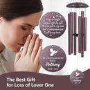 ASTARIN Large Engraving Wind Chime Memorial, Personalized Windchimes in Memory of a Loved One, Loss of Mother Lover Sympathy Gifts, Remembrance Gift for Loss Wife Husband(Produced in USA) by CozyNest Decor