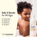 ECZEMA HONEY Fragrance-Free Oatmeal Comfort Bubble Bath - Sensitive Skin Body Wash & Bath Soak - Moisturizing Bath Products - Nourishing Bubble Bath for Women, Men, & Kids (12 Oz) by TinyTreasures Baby Boutique