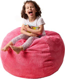 Bean Bag Chairs Teardrop Bean Bag Chair Beanbag Chair with Memory Foam Filled Machine Washable Cover for Living Room, Bedroom (Small,Pink) by TinyTreasures Baby Boutique