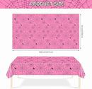 2 Pcs Halloween Tablecloth - Plastic Halloweens Spider Webs Table Cloth, Pink Disposable Rectangle Spiderweb Table Cover for Halloween Party Decorations Supplies Favors Tables Decor, 108 x 54 Inch by CozyNest Decor