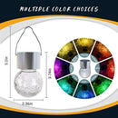 GIGALUMI 24 Pack Solar Outdoor Lights, Solar Hanging Lights for Christmas Decoration-Cracked Glass Solar Lights Outdoor Waterproof for Garden, Yard, Fence, Tree（Warm White） by GreenHaven Gardens