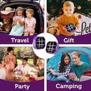 3 in 1 Electronic Tic Tac Toe Game, Handheld Digital Tic Tac Toe Bolt Game with Silent Mode, Portable Learing Toy Gift for Kids & Adults, Purple(One Pack) by TinyTreasures Baby Boutique