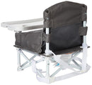 Regalo My Chair 2-in-1 Portable Travel Booster Seat & Activity Chair, Bonus Kit Includes, Oversized Removable Tray with Cup Holder, Gray by TinyTreasures Baby Boutique