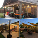 Outdoor String Lights Waterproof 150FT Patio Lights with Shatterproof 2700K Plastic Bulbs String Lights for Outside Bistro Gazebo Pergola Café Market Lights, 3-Pack by CozyNest Decor