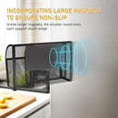 Magnetic Pencil Holder-Magnetic Basket for Fridge 3-Grid Mesh Magnetic Pen Holder for Refrigerator, Extra Strong Magnets Mesh Marker Holder Locker Accessories Organizer for Whiteboard by CozyNest Decor