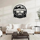 Personalized Camping Signs | Custom Metal Sign | Custom Mountain Campfire Sign | Custom Signs Outdoor Metal | Family Name Sign | Personalized Campfire Name Sign | Metal Wall Art | Camping Signs by CozyNest Decor