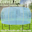 Gardenature 10FT/12FT/14FT Trampoline Tent(Tent Only), Fit Round Trampolines, Shade Cover with LED Light, Outdoor Trampolien Accessories, Anti-Tear, Beige by TinyTreasures Baby Boutique