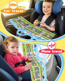Benresive Reusable Sticker Book for Toddlers 2-4 Years, Fun Travel Stickers for Kids, Waterproof Sticker Books for Toddlers 1-3, Crafts Activities for Todddlers 1-3 2-4 3-5 - Vehicle by TinyTreasures Baby Boutique