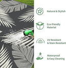 GENIMO Outdoor Rug 6' x 9' Waterproof for Patios Clearance, Reversible Plastic Straw Camping Carpet, Large Area Rugs Mats for RV, Picnic, Backyard, Deck, Balcony, Porch, Beach, Yellow&Grey by CozyNest Decor