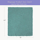 Bigacogo Chunky Knit Throw Blanket for Couch, 51x63 inches, 100% Hand Knitted with Thick Jumbo Chenille Yarn, Cozy Soft Large Rope Knot Cable Crochet Blankets for Sofa Bed Living Room, Light Teal by CozyNest Decor