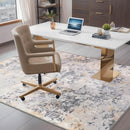 Area Rug 4x6 Washable Grey Rug for Bedroom, Abstract Modern Living Room Rugs Non Slip Low Pile, Carpet for Kitchen, Nursery, Kids Room, Office by TinyTreasures Baby Boutique