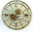 24'' Inch Real Moving Gear Wall Clock Ireland Line (Brass Light, 24 inches (59 cm)) by CozyNest Decor