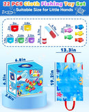 Montessori Toys for 1 Year Old, Toddler Fishing Game with Stacking Cups, Learning Educational Toys for 1 2 Year Old Boy Girl Birthday Gifts, Baby Toy 12-18 Months, Sensory Sorting Toy for Toddlers 1-3 by TinyTreasures Baby Boutique