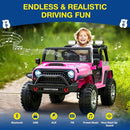 L8 2 Seater Ride On Car, 12V Kids Electric Car w/Remote Control, 4-Wheel Suspension, Bluetooth Speaker, Multi Music Modes, 3 Speeds, LED Lights, Xmas & Birthday Gift Ideas for Kids Ages 3+ by TinyTreasures Baby Boutique