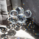 Crystalsuncatcher 10pcs Crystal Glass Ball Chandelier Prisms Pendants Parts Rainbow Crystal Suncatcher DIY Parts (20mm,Clear) by GreenHaven Gardens