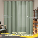 NICETOWN 100% Blackout Curtains 96 Inch Length for Bedroom, Total Blackout Thermal Insulated Grommet Window Drapes for Living Room, 2 Panels, Sage Green, 52 x 96 Inch by TinyTreasures Baby Boutique