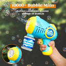JOYIN 2 Kids Bubble Guns with 4 Bottles Solution, Automatic Bubble Machine Gun with 8 Holes for Kids, Adults, Summer Toys, Easter Basket Stuffers, Birthday Gift, Party Favors by TinyTreasures Baby Boutique