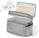 Breastmilk Cooler Bag with 6 Ice Pack, Wearable Breast Pump Bag Compatible with Willow, Elvie, Medela & Momcozy M5/S12 Pro Pumps & Accessories for Work, Travel and Family Use Grey by TinyTreasures Baby Boutique