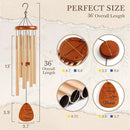 25th Wedding Anniversary Wind Chime, Happy 25th Anniversary Romantic Gifts for Couple, Parents, Wife, Husband, Friends, Sliver Anniversary's Keepsake Gifts Ideas-Large 36'' by CozyNest Decor