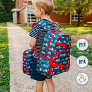 Wildkin ECO rPET 15-inch Kids Backpack – Sustainable, Padded, Adjustable – Transportation by TinyTreasures Baby Boutique